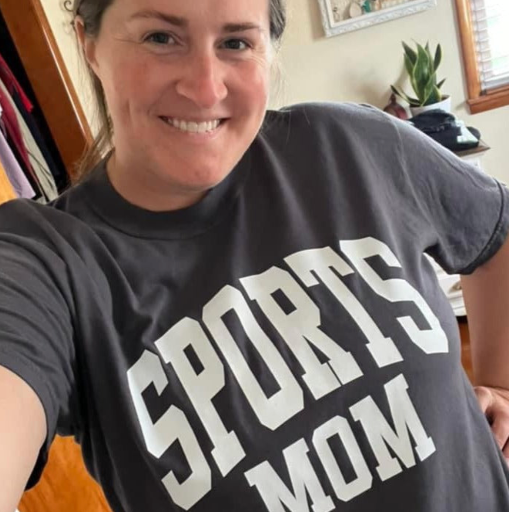 Varsity Style - Sports Moms - (Choose Your Sport) - Comfort Colors Tee Little Mama Shirt Shop