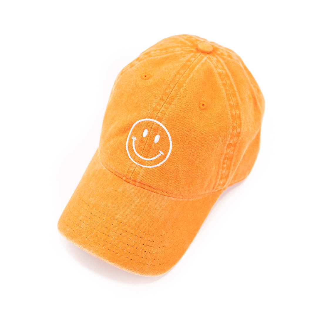Adult Size - Smiley Face - Baseball Cap Little Mama Shirt Shop