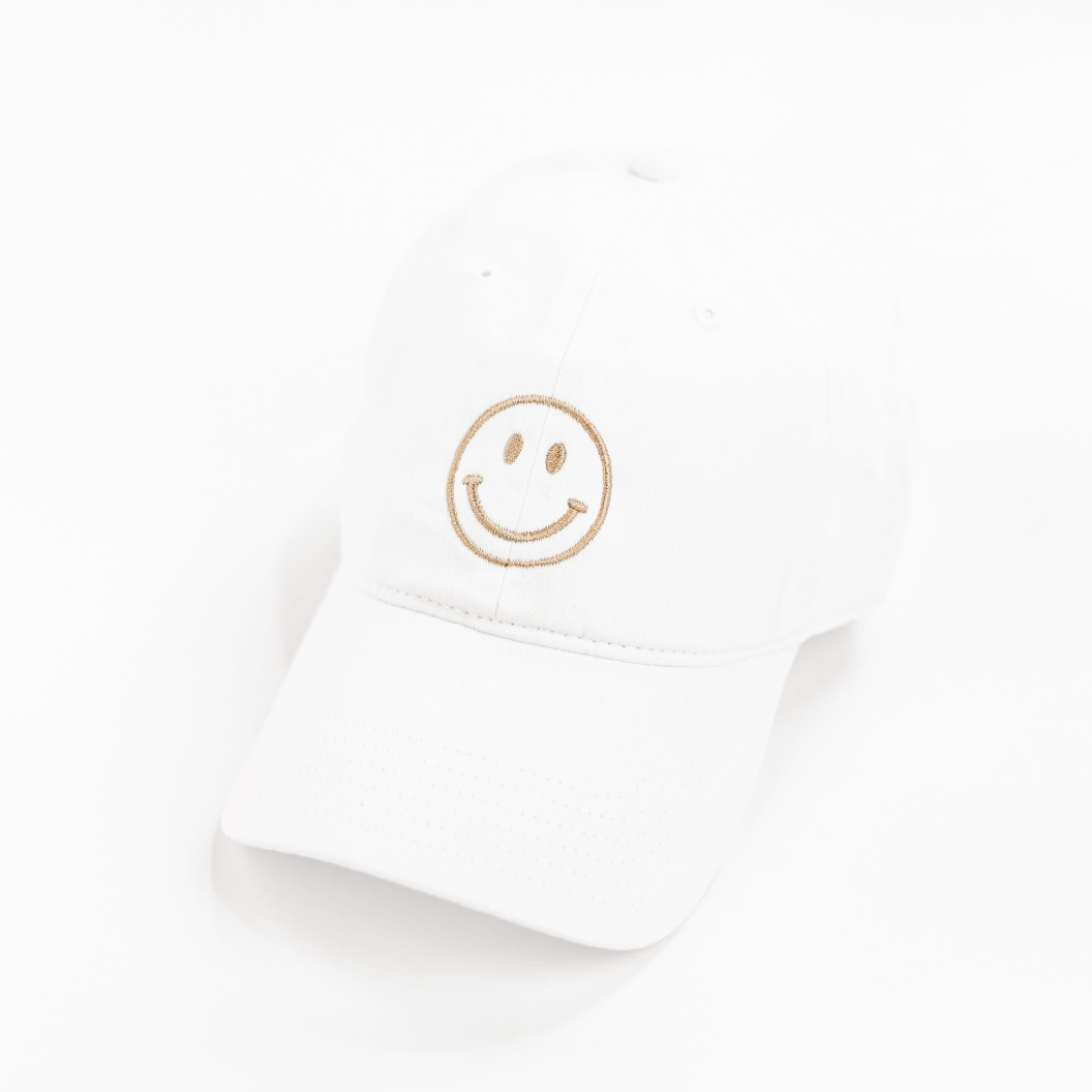 Adult Size - Smiley Face - Baseball Cap Little Mama Shirt Shop