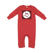 Checkers Smiley - (Choose Your Sports Ball) - Baby Sleeper Little Mama Shirt Shop
