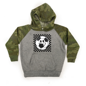 Checkers Smiley - (Choose Your Sports Ball) - Child Hoodie Little Mama Shirt Shop LLC