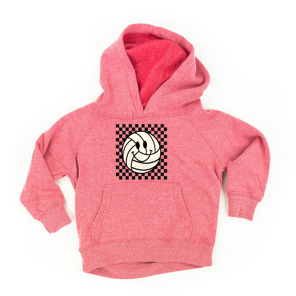 Checkers Smiley - (Choose Your Sports Ball) - Child Hoodie Little Mama Shirt Shop LLC