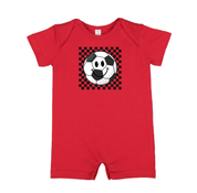 Checkers Smiley - (Choose Your Sports Ball) - Shorts Romper Little Mama Shirt Shop