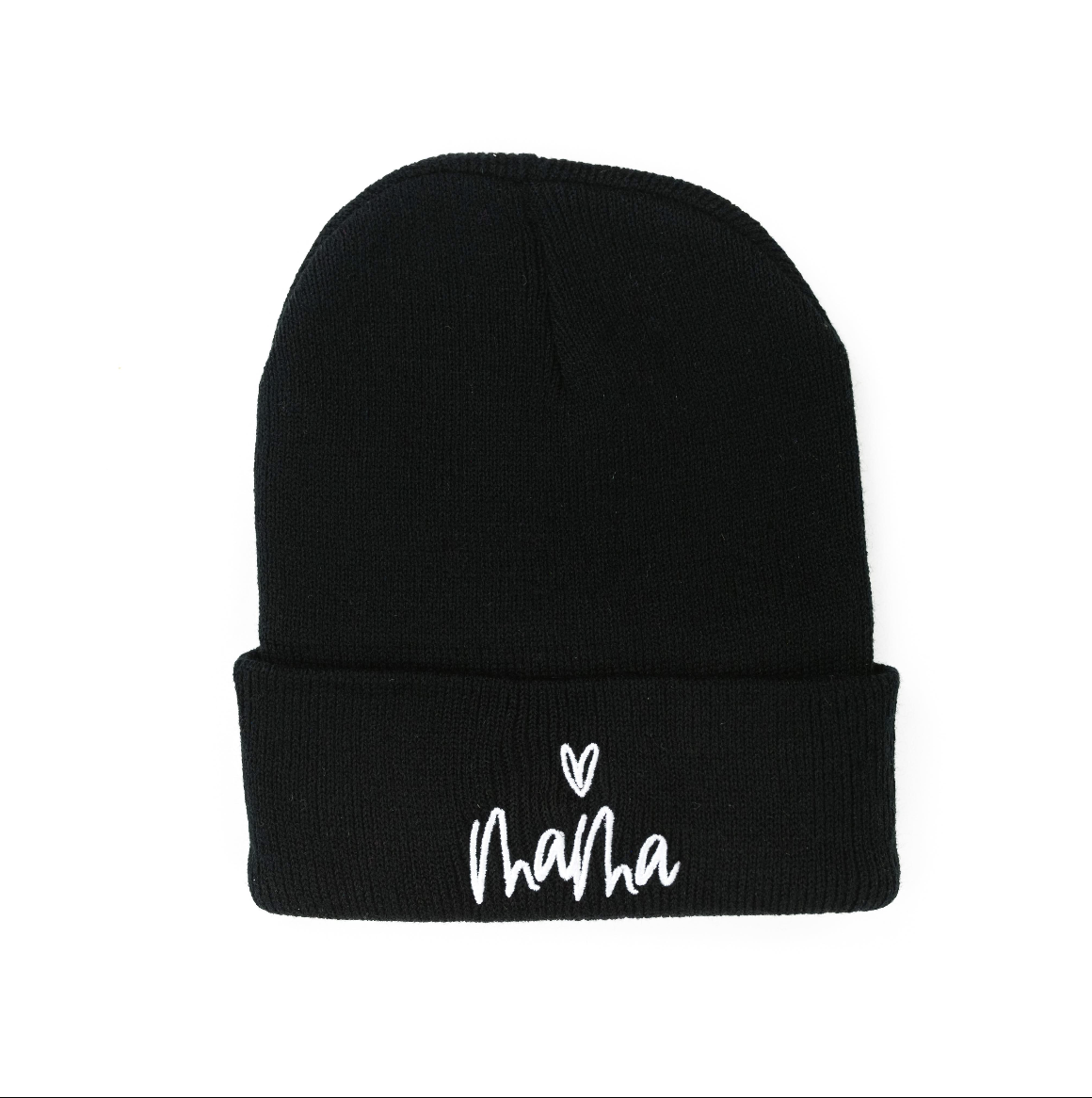Adult Beanie - Mama Heart Above - (Multiple Color Options) Little Mama Shirt Shop LLC