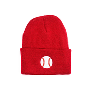 Child Beanie - Baseball - Navy Little Mama Shirt Shop LLC