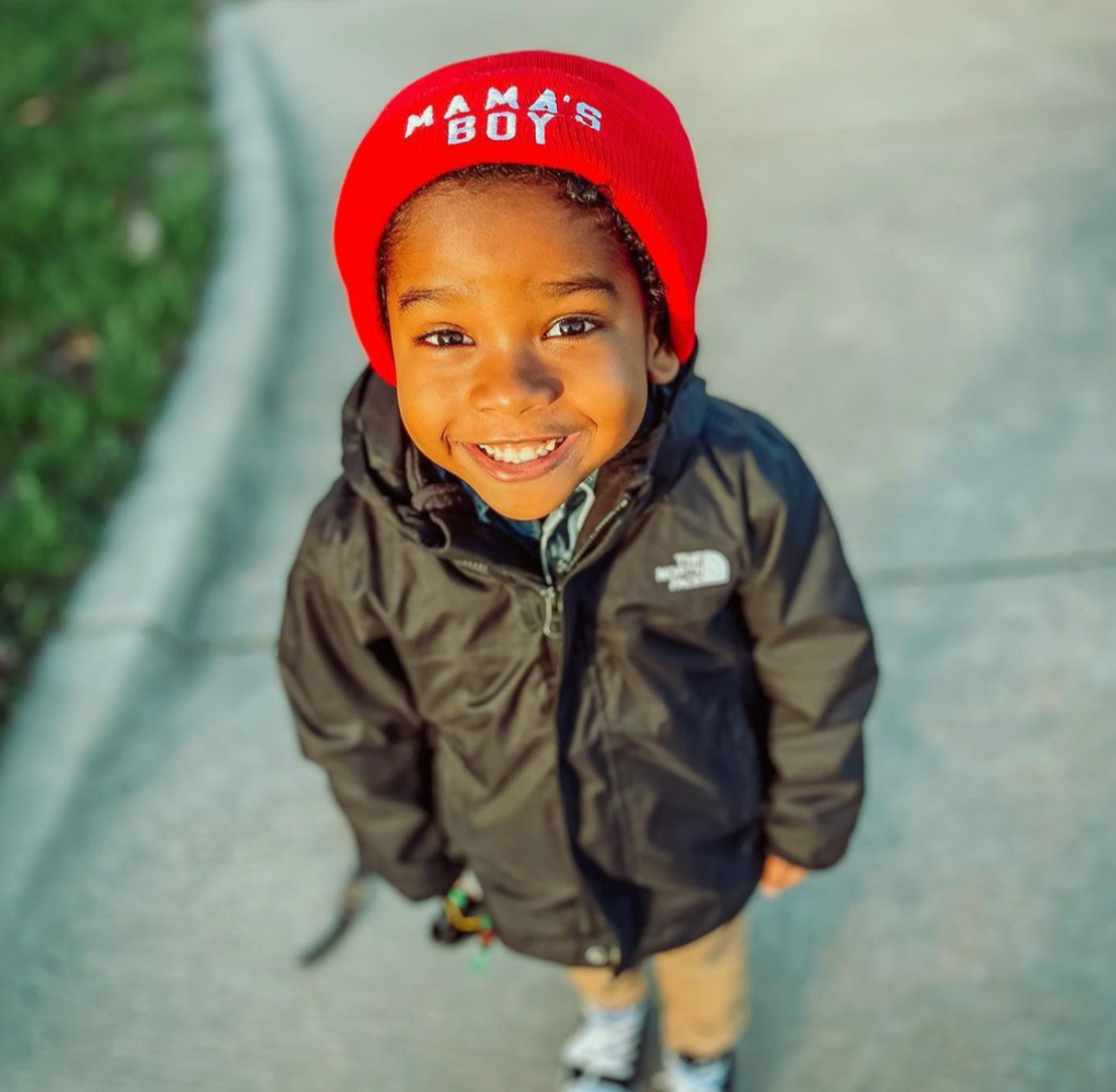 Mama's Boy - Child Beanie Little Mama Shirt Shop LLC