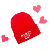 Mama's Boy - Child Beanie Little Mama Shirt Shop LLC