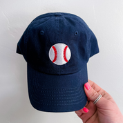 Baseball (Solid) - Child Baseball Cap Little Mama Shirt Shop
