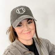 Outline Heart Baseball - Adult Baseball Cap Little Mama Shirt Shop