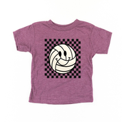 Checkers Smiley - (Choose Your Sports Ball) - Child Tee Little Mama Shirt Shop