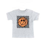 Checkers Smiley - (Choose Your Sports Ball) - Child Tee Little Mama Shirt Shop