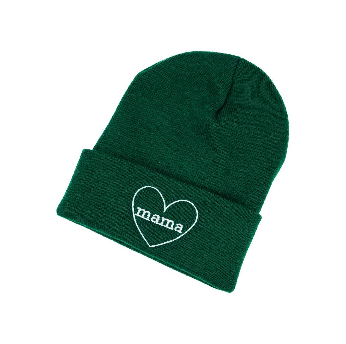 Adult Beanie - Mama Heart Around - (Multiple Color Options) Little Mama Shirt Shop LLC