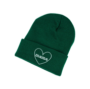 Adult Beanie - Mama Heart Around - (Multiple Color Options) Little Mama Shirt Shop LLC