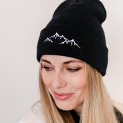 Adult Beanie - Mountain Range - (Multiple Color Options) Little Mama Shirt Shop LLC