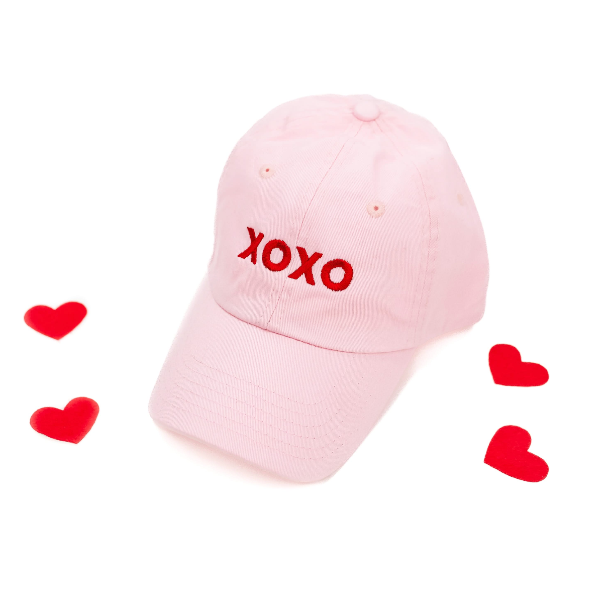 XOXO - Block Font - Child Baseball Cap Little Mama Shirt Shop