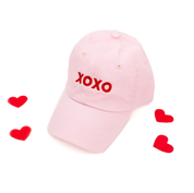 XOXO - Block Font - Child Baseball Cap Little Mama Shirt Shop