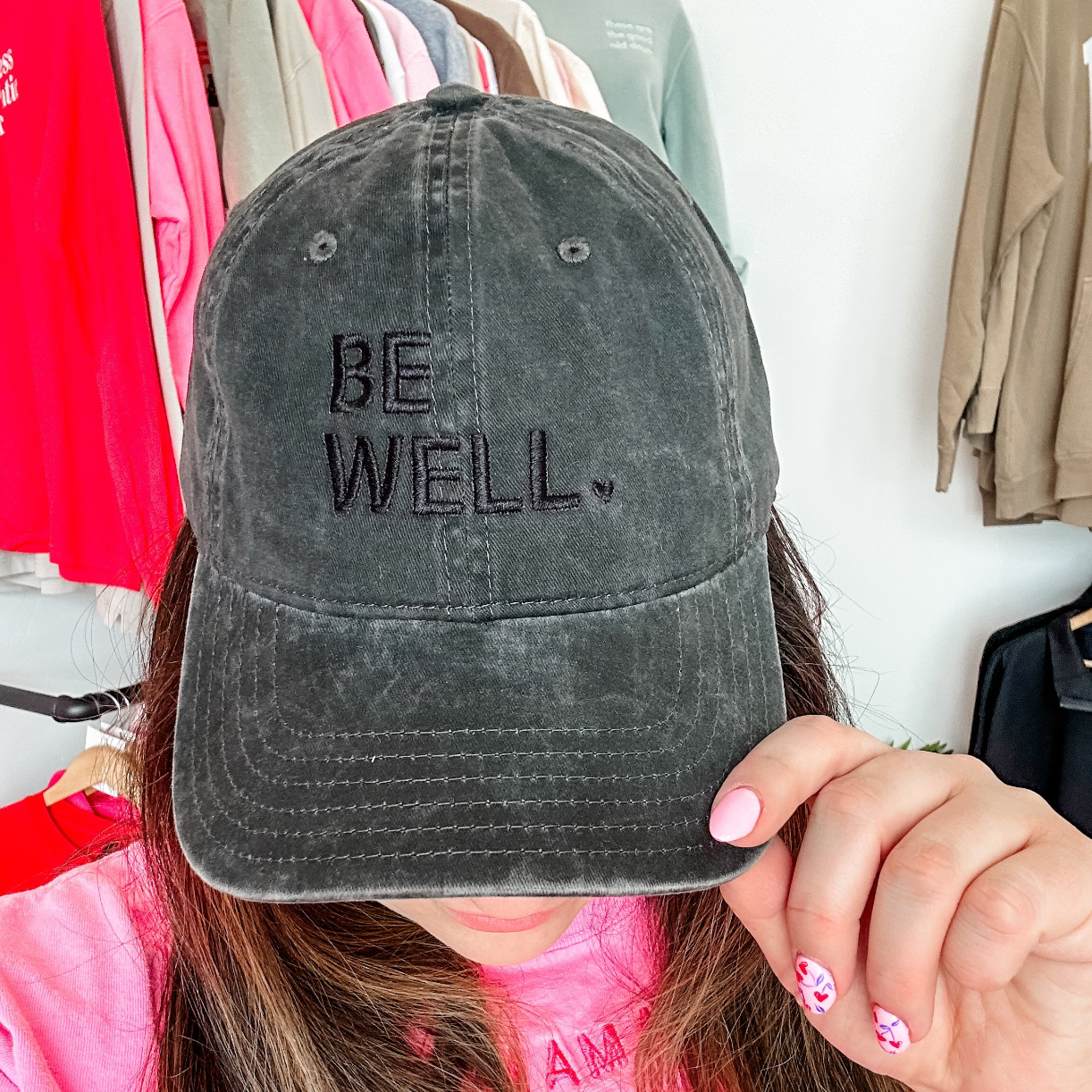 Be Well. - Adult Baseball Cap Little Mama Shirt Shop