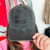 Be Well. - Adult Baseball Cap Little Mama Shirt Shop