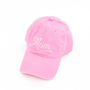 Mom (Script) - Adult Baseball Cap Little Mama Shirt Shop