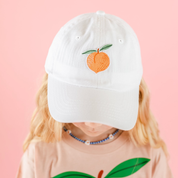 Child Size Baseball Cap - Red w/ Strawberry Patch Little Mama Shirt Shop