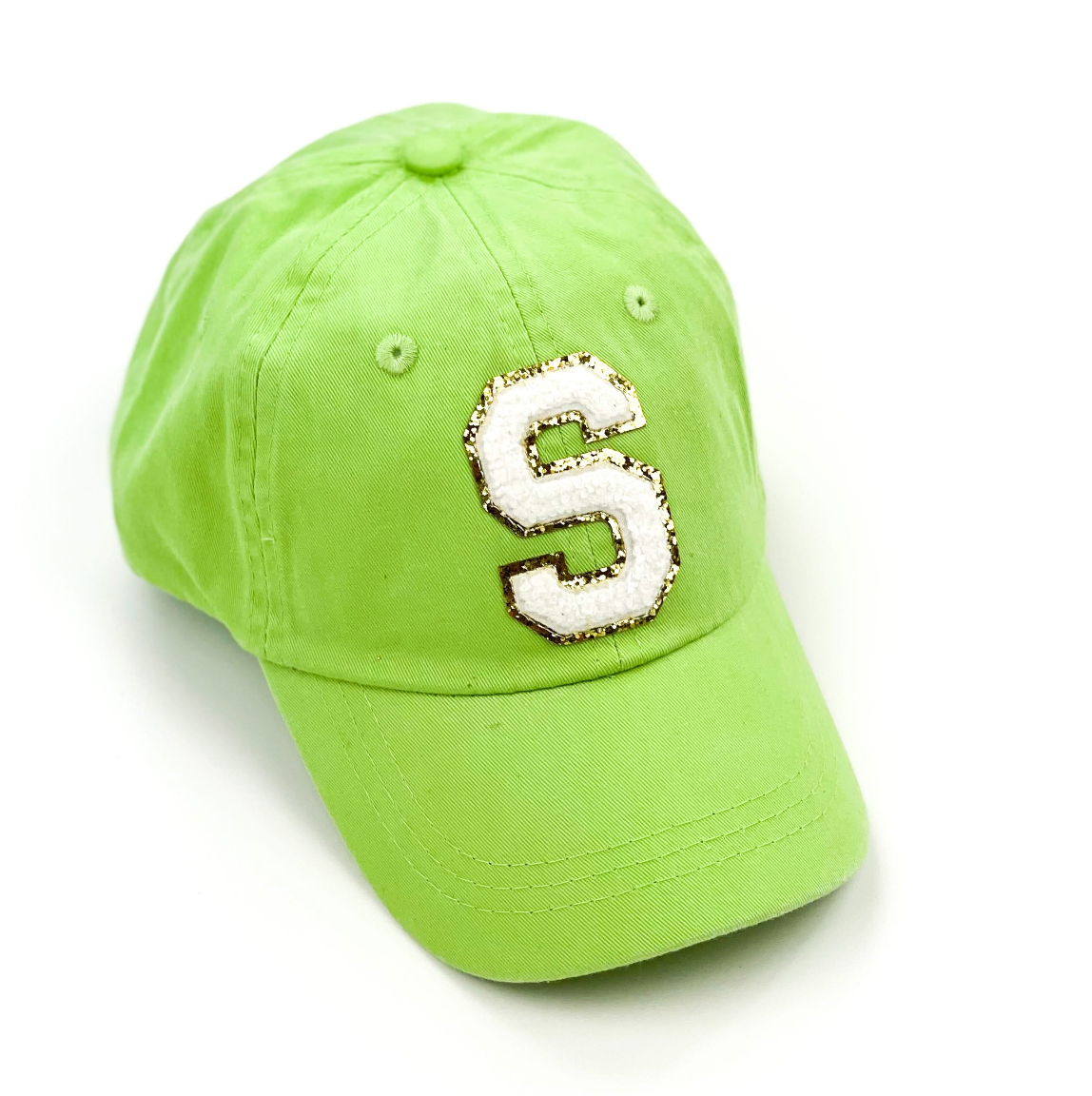 Limited Edition Varsity Initials - Pink w/ Purple - Child Baseball Cap Little Mama Shirt Shop