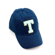 Limited Edition Varsity Initials - Pink w/ Purple - Child Baseball Cap Little Mama Shirt Shop