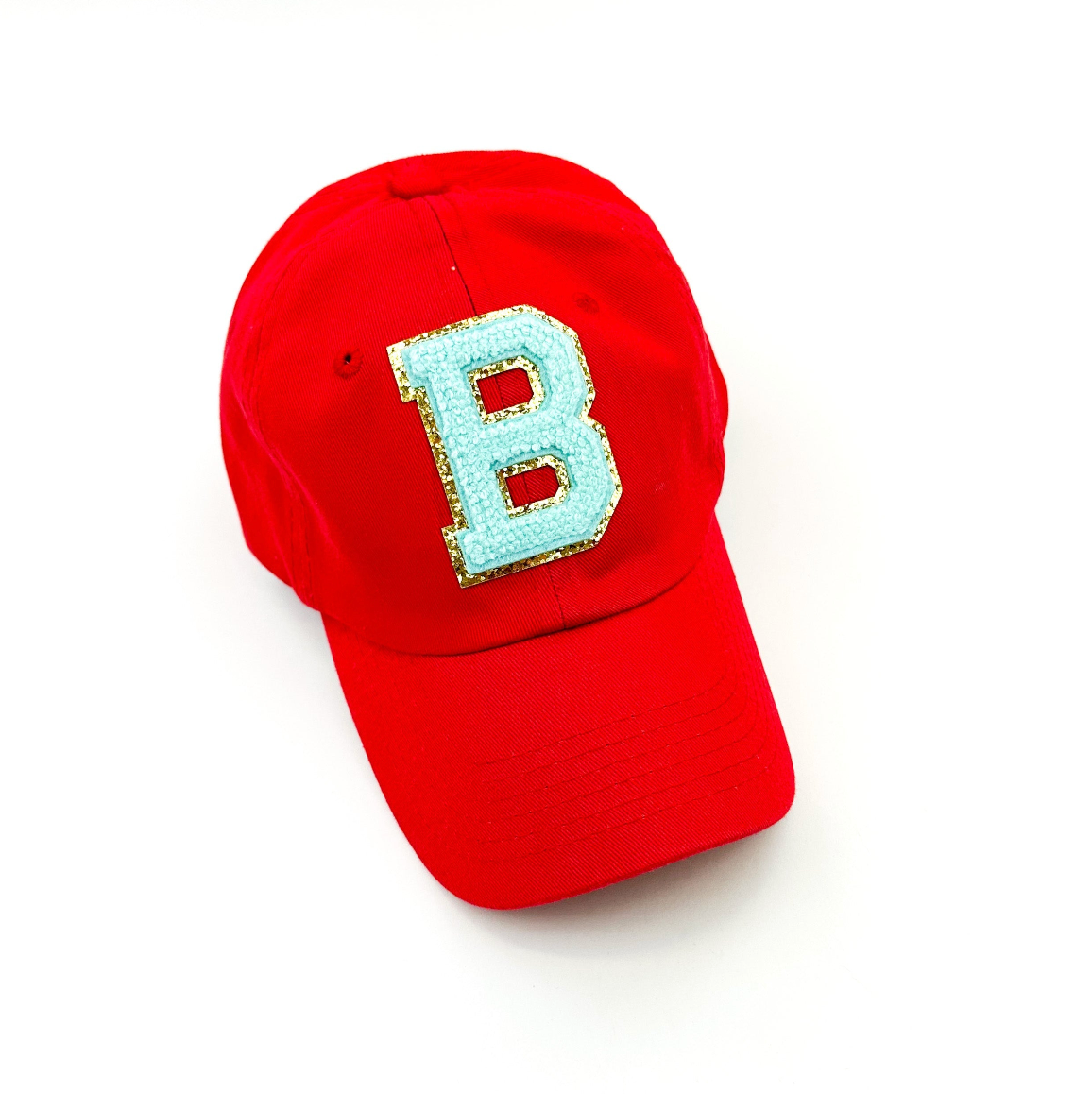 Limited Edition Varsity Initials - Pink w/ Purple - Child Baseball Cap Little Mama Shirt Shop