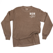 Mama/Mom of Angel(s) - Long Sleeve Comfort Colors Tee Little Mama Shirt Shop