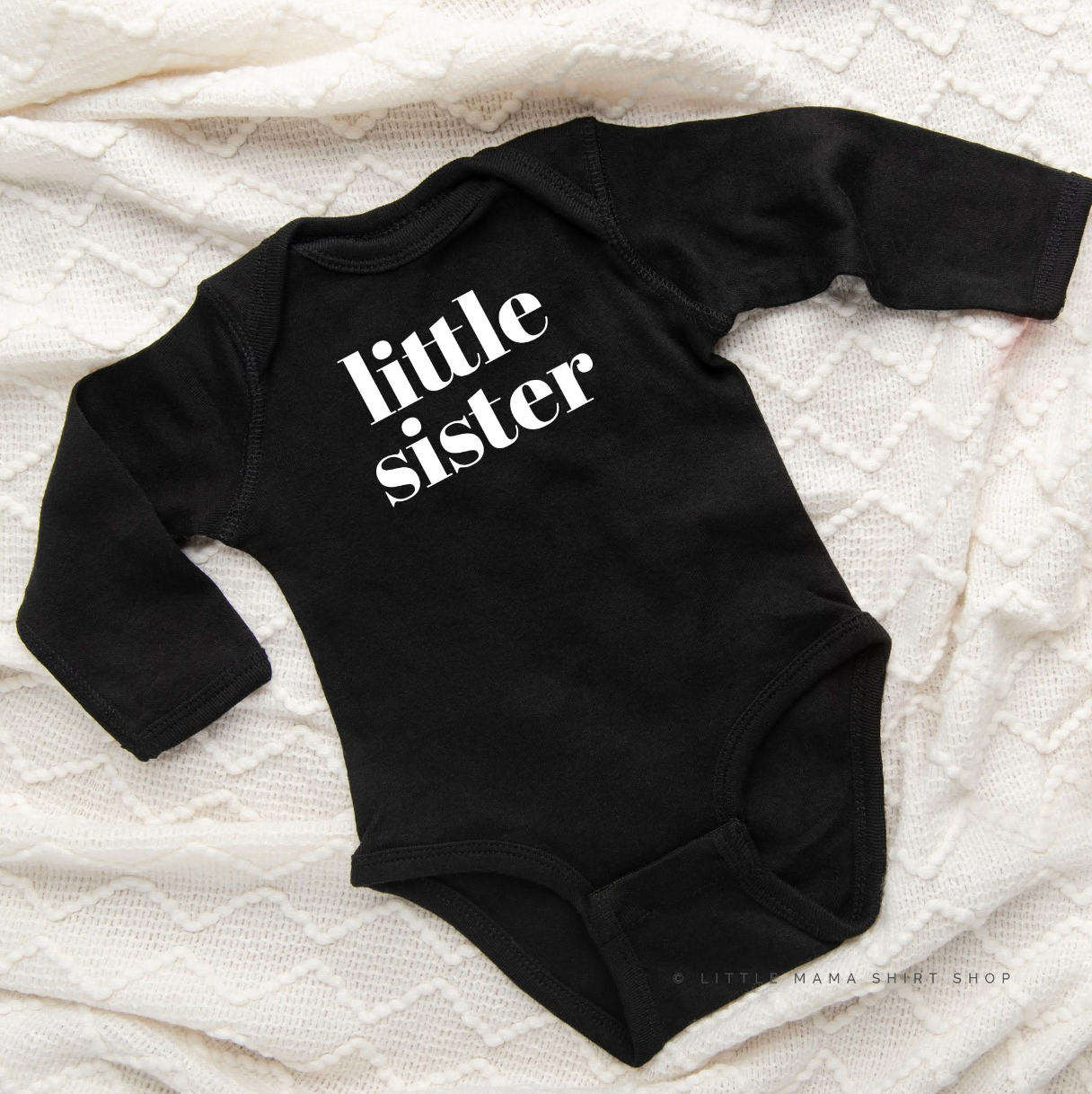 Little Sister - Original - Child Long Sleeve Tee Little Mama Shirt Shop