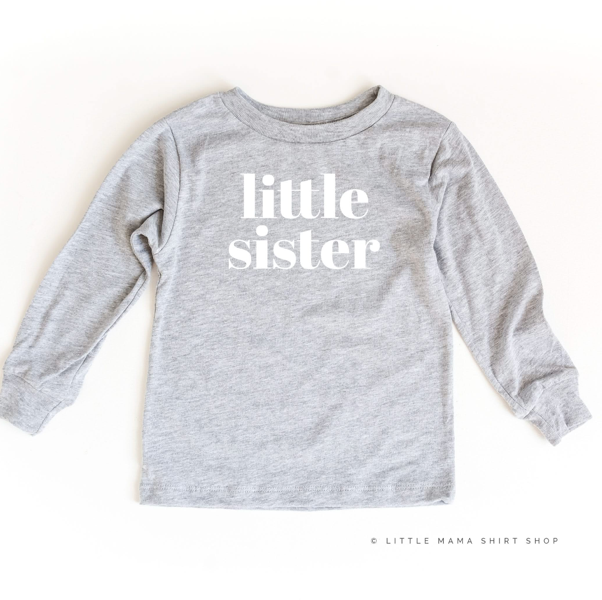 Little Sister - Original - Child Long Sleeve Tee Little Mama Shirt Shop