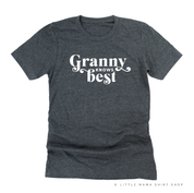 "______ Knows Best" - (Choose Your Grandma Name) - Unisex Tee Little Mama Shirt Shop