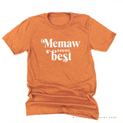 "______ Knows Best" - (Choose Your Grandma Name) - Unisex Tee Little Mama Shirt Shop