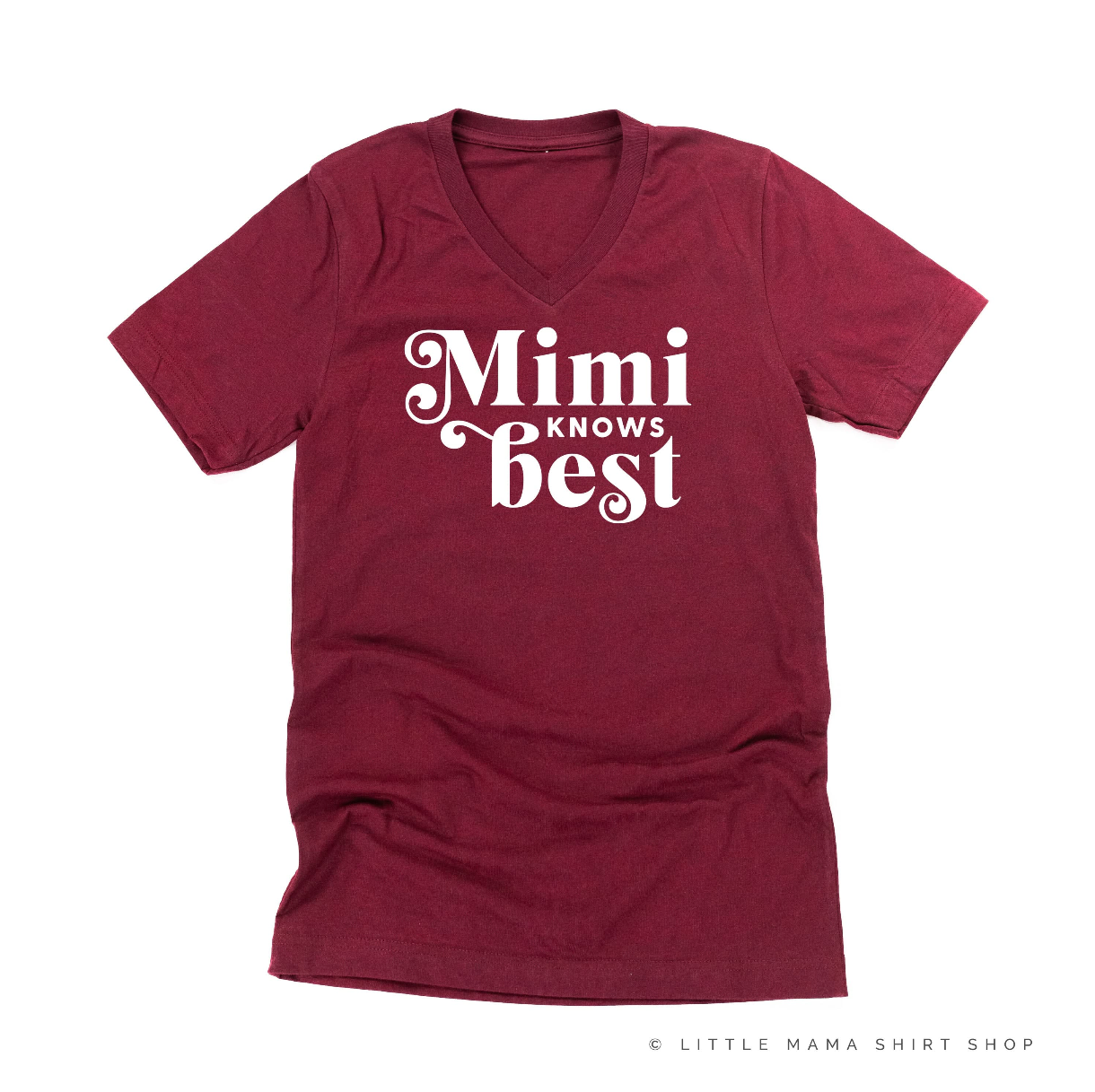 "______ Knows Best" - (Choose Your Grandma Name) - Unisex Tee Little Mama Shirt Shop
