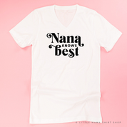 "______ Knows Best" - (Choose Your Grandma Name) - Unisex Tee Little Mama Shirt Shop