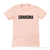 (Choose Your Grandma Name) - Floral Design - Unisex Tee Little Mama Shirt Shop