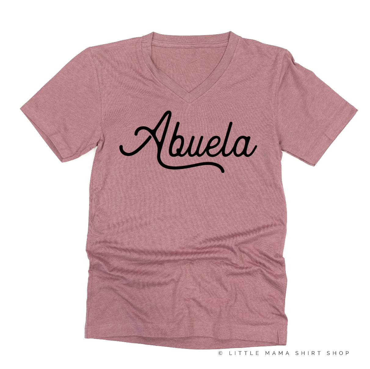 (Choose Your Grandma Name) - Script Design - Unisex Tee Little Mama Shirt Shop
