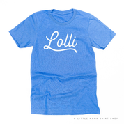 (Choose Your Grandma Name) - Script Design - Unisex Tee Little Mama Shirt Shop