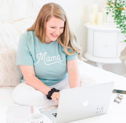 (Choose Your Grandma Name) - Script Design - Unisex Tee Little Mama Shirt Shop