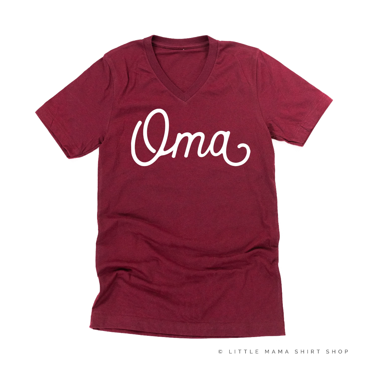 (Choose Your Grandma Name) - Script Design - Unisex Tee Little Mama Shirt Shop