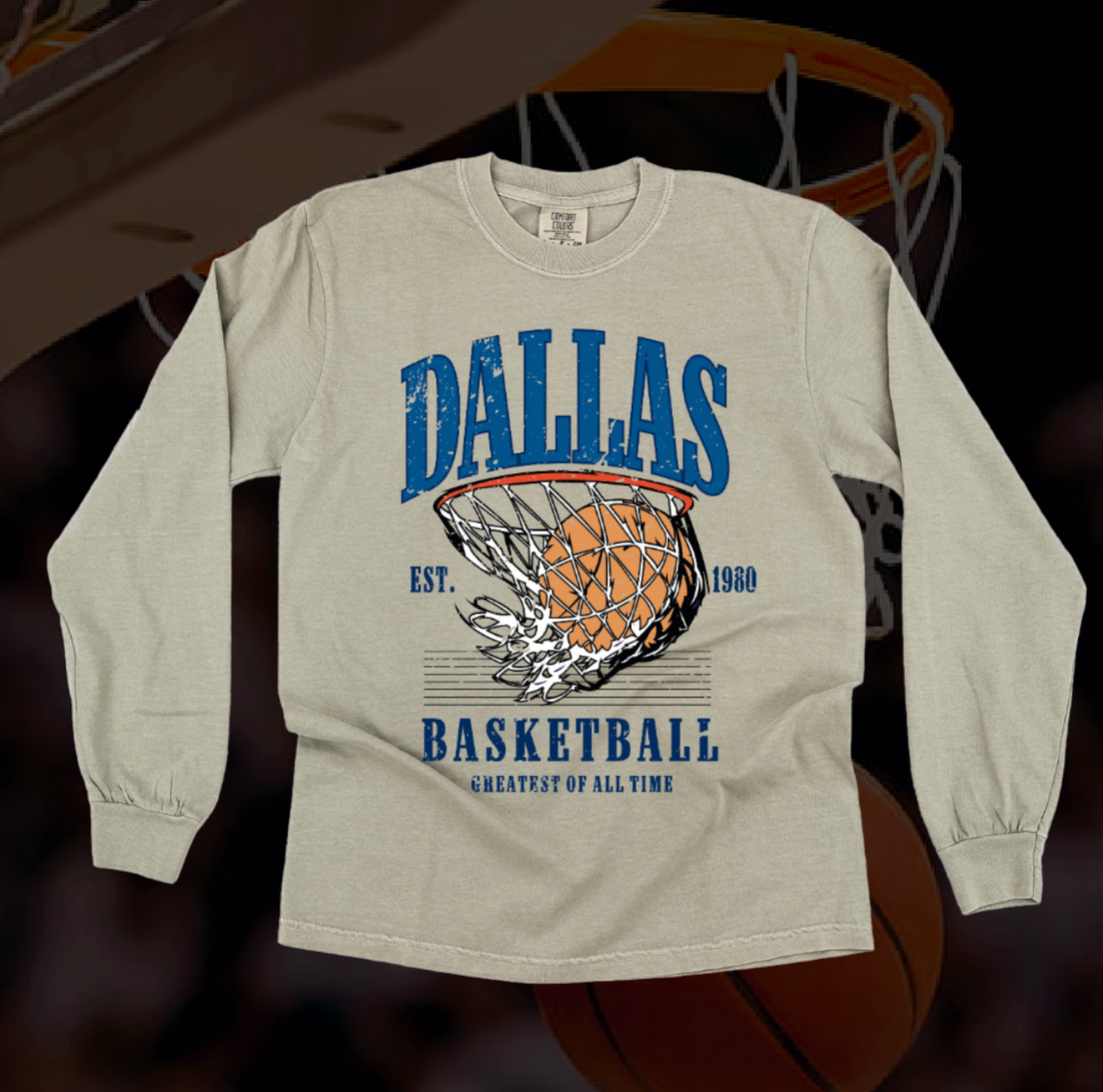 Baller Tees - Long Sleeve Comfort Colors Tee Little Mama Shirt Shop