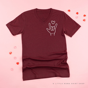 Sign Language - I Love You - Unisex Tee Little Mama Shirt Shop