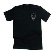 Living My Best Counselor Life - Melty Smiley (pf & b) - Unisex Tee Little Mama Shirt Shop