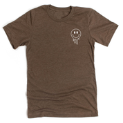 Living My Best Counselor Life - Melty Smiley (pf & b) - Unisex Tee Little Mama Shirt Shop