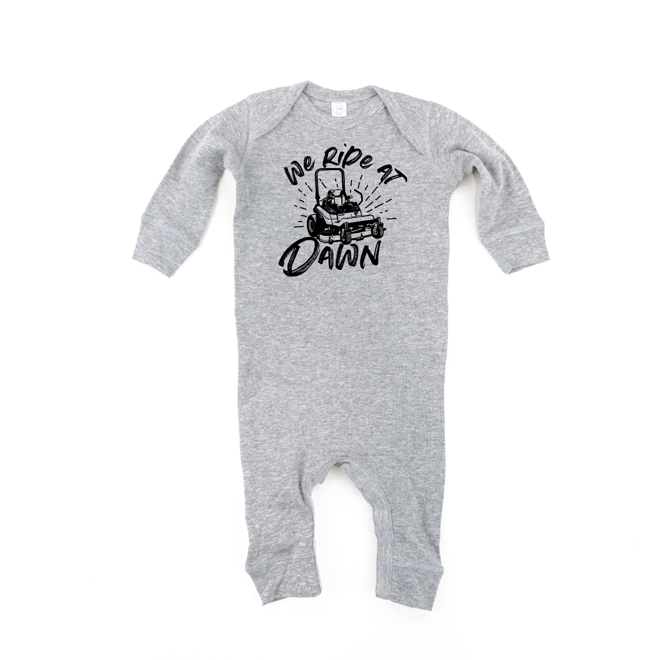 We Ride at Dawn - (Choose Your Mower) - Baby Sleeper Little Mama Shirt Shop