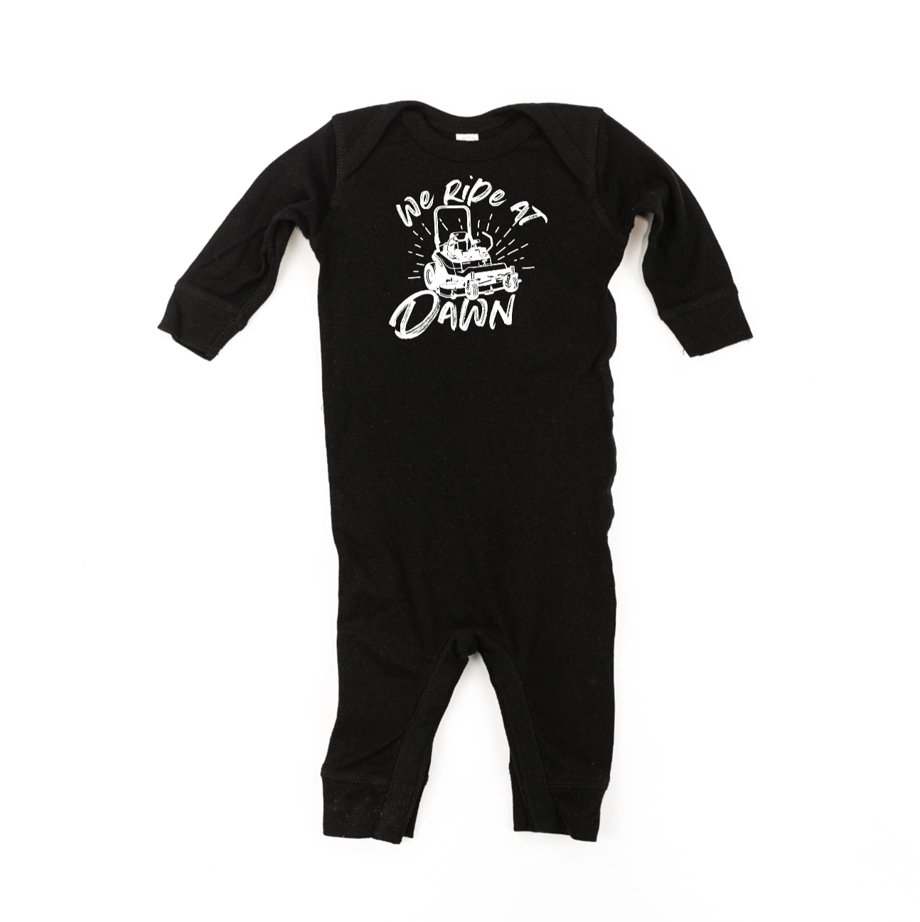 We Ride at Dawn - (Choose Your Mower) - Baby Sleeper Little Mama Shirt Shop