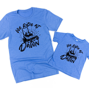 We Ride at Dawn - (Choose Your Mower) - Set of 2 Tee Little Mama Shirt Shop
