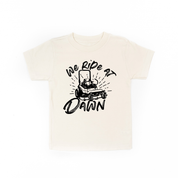 We Ride at Dawn - (Choose Your Mower) - Child Tee Little Mama Shirt Shop