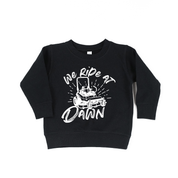 We Ride at Dawn - (Choose Your Mower) - Child Sweater Little Mama Shirt Shop