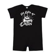We Ride at Dawn - (Choose Your Mower) - Shorts Romper Little Mama Shirt Shop