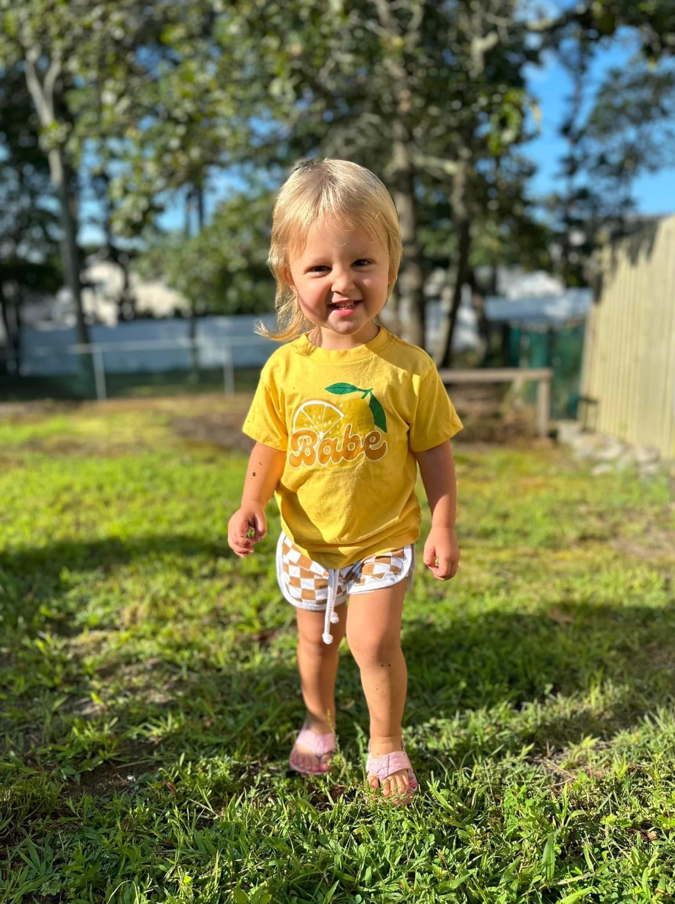 Fruit Babe - (Choose Your Fruit) - Child Tee Little Mama Shirt Shop